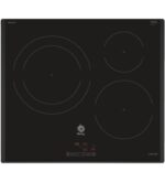 Balay 3EB965LR placa inducción sin marco de acero inoxidable 60cm Negro