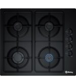 Balay 3ETG464MB Placa de gas 60 cm Cristal templado Negro con 4 quemadores