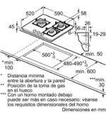 Balay 3ETG663HN placa de gas de 60cm cristal templado negro