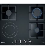 Balay 3ETG667HB placa de gas mixta 60cm cristal negro