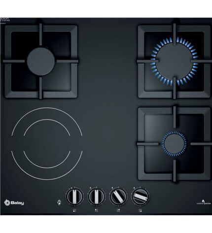 Balay 3ETG667HB placa de gas mixta 60cm cristal negro