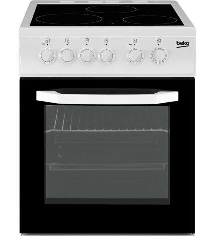 Beko css 48100 gw cocina eléctrica placa vitrocerámica de 50cm 3 zonas clase a blanco 8690842639852