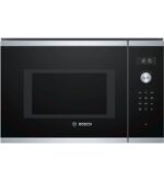 Bosch BEL554MS0 microondas con grill cristal negro con acero inoxidable