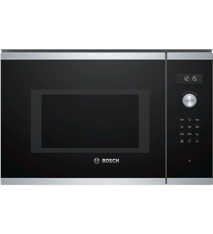 Bosch BEL554MS0 microondas con grill cristal negro con acero inoxidable