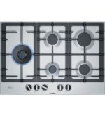 Bosch PCS7A5B90 placa gas inox 75cm 5quem placas encimeras