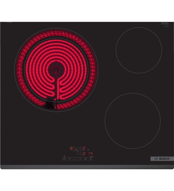 Bosch PKK631BB8E placa Vitrocerámica 60cm 3 zonas Negro Serie 4 sin perfiles Bosch PKK631BB8E placa Vitrocerámica 60cm 3 zonas Negro Serie 4 sin perfiles