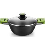 Bra A402028 - cacerola cóncava 28cm ollaconcava28 c/tapa de cristal prior ..