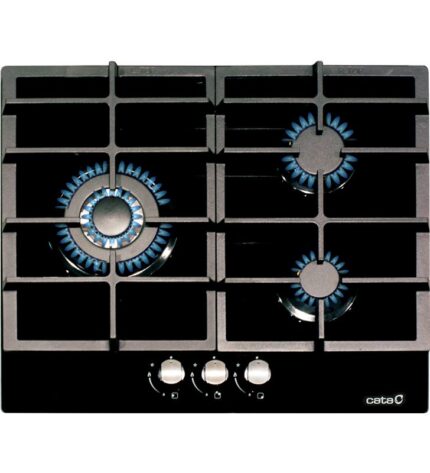 Cata 08068401 placa cristal gas lci 6021 bk Placas encimeras