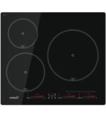 Cata IBS 63032 placa de induccion de 3 zonas de coccion negro