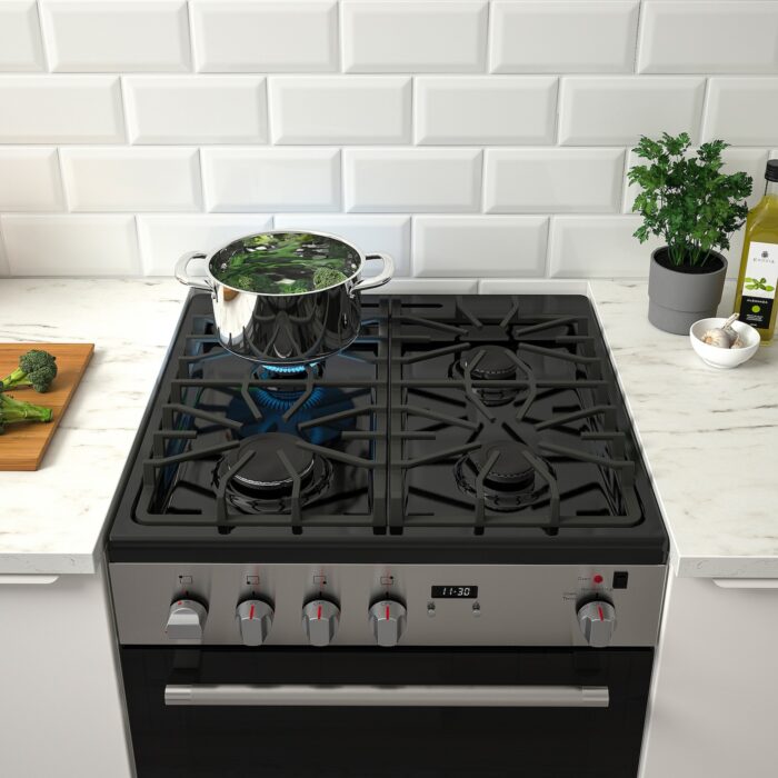 CIRKULERA Horno+estufa de gas - acero inoxidable