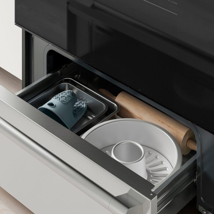 GRUNDLÄGGA Horno+estufa vitrocerámica - acero inoxidable