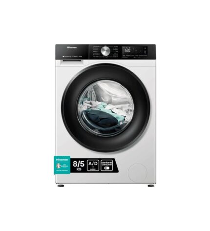 Hisense WD3S8043BW3 lavasecadora de carga frontal de 8+5kg 1400rpm clase a libre instalacion