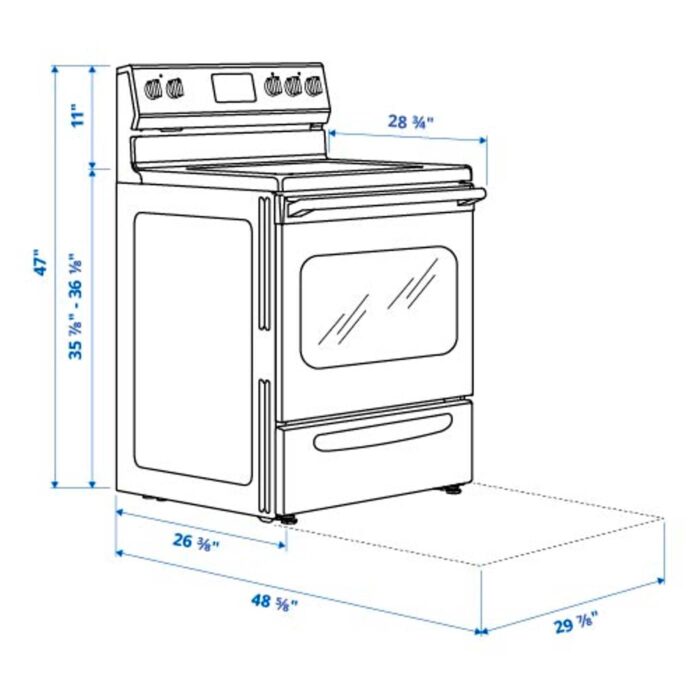 LAGAN Horno+estufa vitrocerámica - blanco