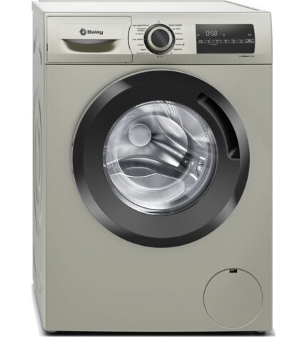 Lavadora Balay 3TS984XE carga frontal 8kg 1200rpm clase c acero mate