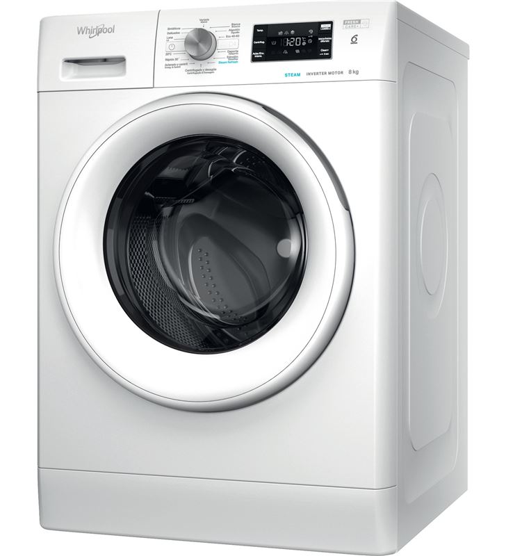 Lavadora Whirlpool FFB8258WVSP carga frontal 8kg 1200rpm clase b libre instalación Lavadora Whirlpool FFB8258WVSP carga frontal 8kg 1200rpm clase b libre instalación