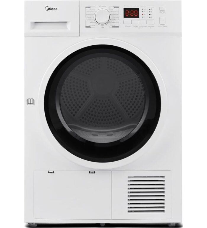 Midea MDG09H80 W-ES secadora de carga frontal con bomba de calor de 8kg clase a++ libre instalacion