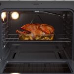 MOTSVARIG Horno+estufa de gas - negro acero inoxidable