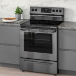 MOTSVARIG Horno+estufa vitrocerámica - negro acero inoxidable