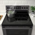 MOTSVARIG Horno+estufa vitrocerámica - negro acero inoxidable