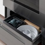 MOTSVARIG Horno+estufa vitrocerámica - negro acero inoxidable