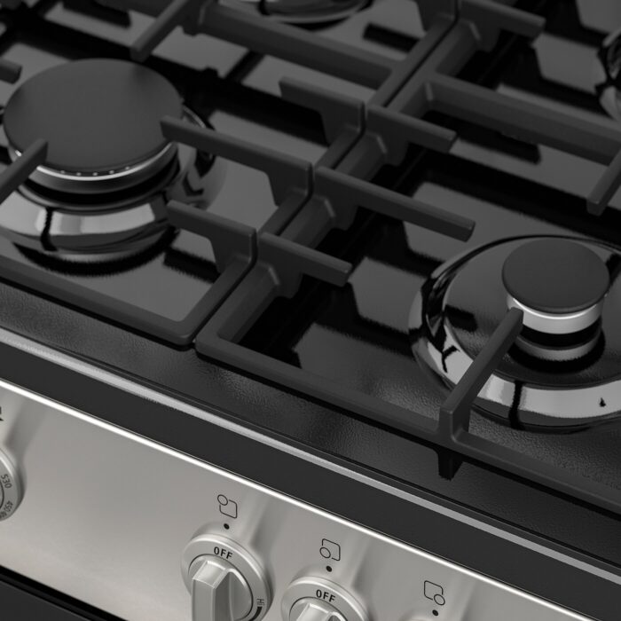 ÖRMINGE Horno+estufa de gas - acero inoxidable 24 "