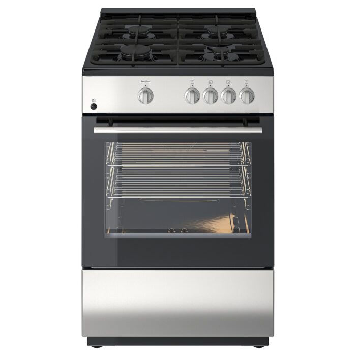 ÖRMINGE Horno+estufa de gas - acero inoxidable 24 "