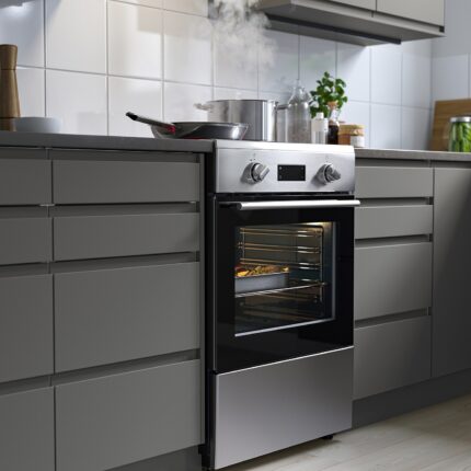 ÖRMINGE Horno+estufa de inducción - acero inoxidable 24 "
