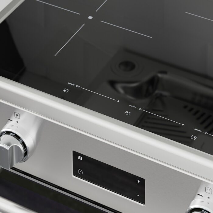 ÖRMINGE Horno+estufa de inducción - acero inoxidable 24 "