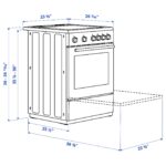 ÖRMINGE Horno+estufa de inducción - acero inoxidable 24 "