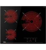 Placa vitrocerámica independiente Teka 40239032 easy tb pro 6315 de 60cm con touch control negro - cocina tb 6315