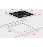 Placa vitrocerámica independiente Teka 40239032 easy tb pro 6315 de 60cm con touch control negro - cocina tb 6315