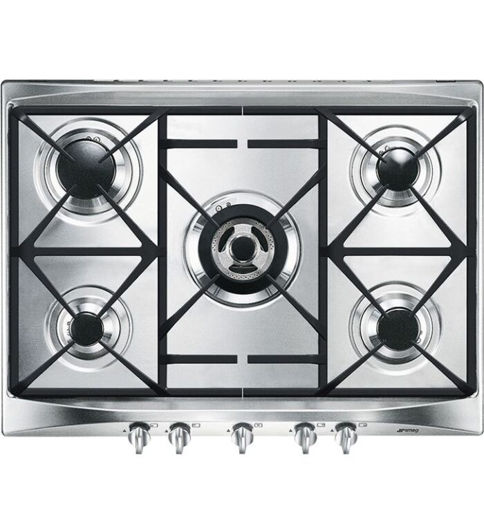 Smeg SR275XGH2 encimera gas inox 70 cm gas natural