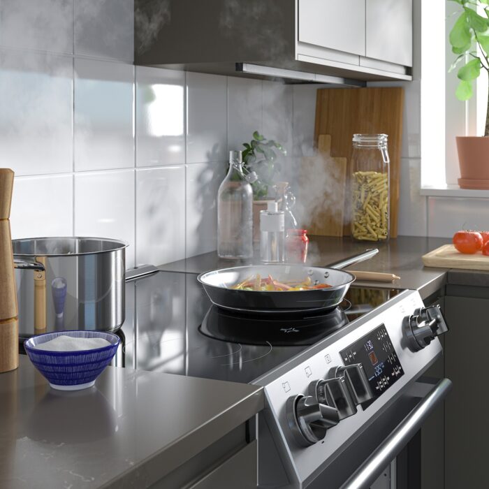 SNESSLINGE Horno+estufa vitrocerámica - acero inoxidable 30 "