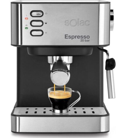 Solac CE4481 cafetera express 20 bares inox/negra