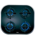 Teka 10205283 easy cg.1 4g ai al placa polivalente de 60cm con 4 quemadores gas natural negro