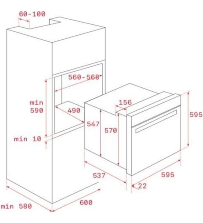 Teka 111280000 easy hbe 435 me horno polivalente convencional de 60 cm clase a