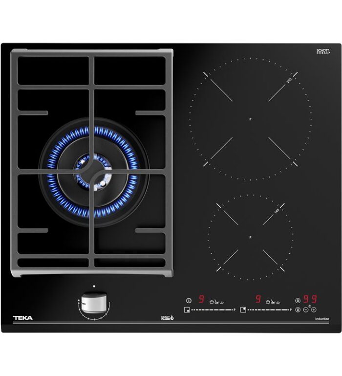 Teka 112570112 total jzc 63312 abn placa hybrid de 60cm 3 zonas de coccion