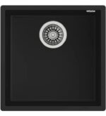 Teka 115230025 maestro square 40.40 tg fregadero bajo encimera de 50cm negro