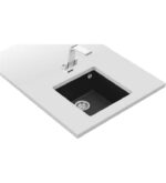 Teka 115230025 maestro square 40.40 tg fregadero bajo encimera de 50cm negro