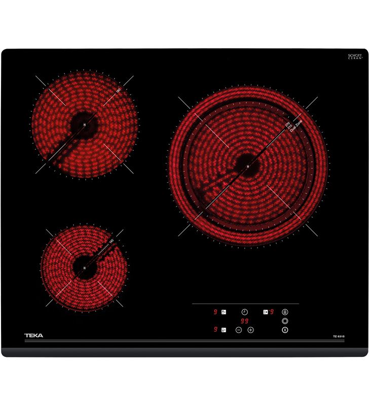 Teka 40239030 easy tz pro 6315 vitrocerámica de 60cm con 3 zonas con touch control negro - vitroceramica tz 6315 Teka 40239030 easy tz pro 6315 vitrocerámica de 60cm con 3 zonas con touch control negro - vitroceramica tz 6315