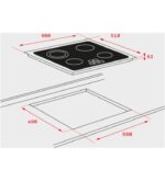 Teka 40239042 easy tb 6415 placa vitrocerámica de 60cm 4 zonas negro