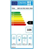 Teka 40460509 dbp 60 pro campana decorativa piramidal de pared de 60cm clase d