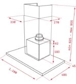 Teka 40487183 maestro dlh 1186 t campana decorativa pared de 110cm clase a+