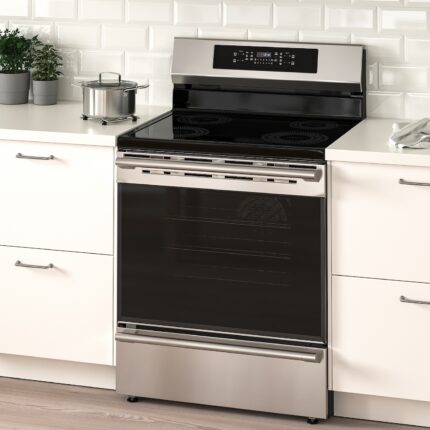 TVÄRSÄKER Horno+estufa de inducción - acero inoxidable