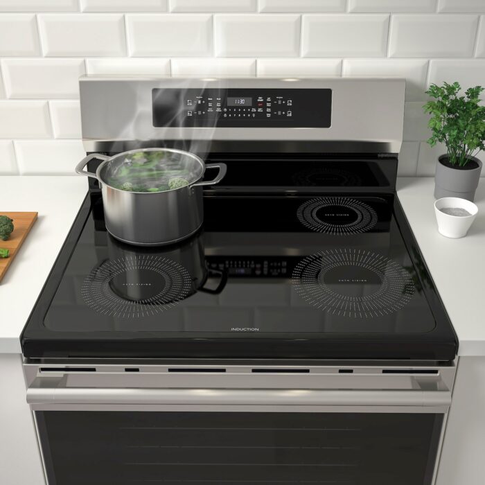 TVÄRSÄKER Horno+estufa de inducción - acero inoxidable
